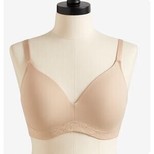 Wacoal Nude Beige Seamless T-Shirt Bra with Lace Band